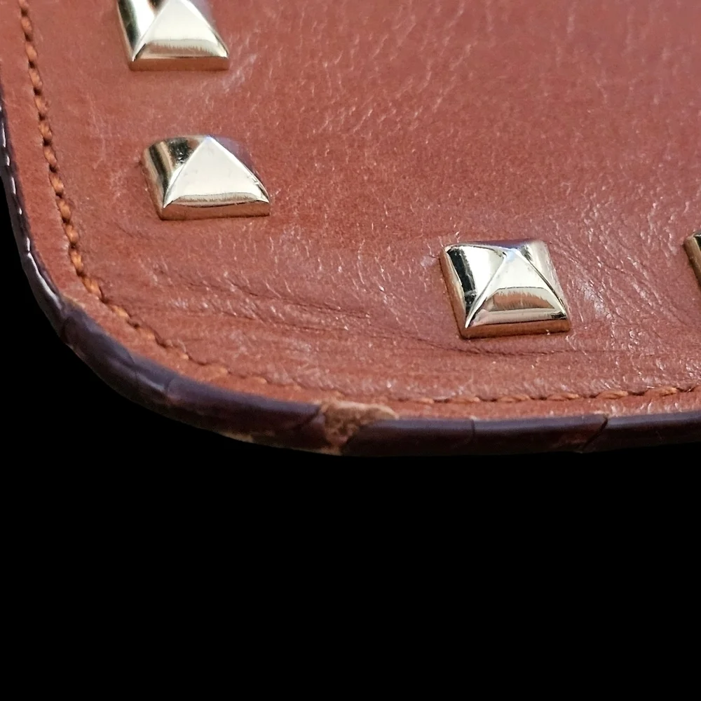 Rebecca Minkoff Kerry Leather Studded Pouch Clutch Carry All